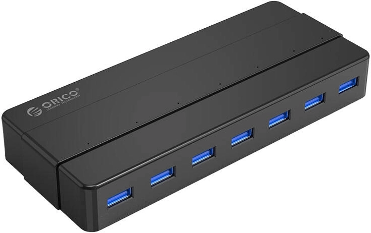 ORICO USB hub 7× USB 3.0, černý