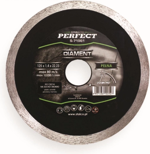 Diamantový kotouč 125 mm celoobvodový STALCO