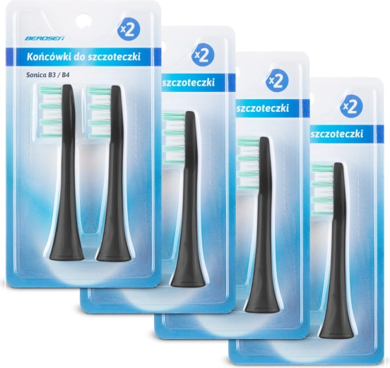 Náhradní hlavice pro sonický kartáček Berdsen B3, 8 ks
