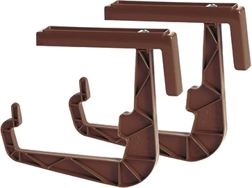 Univerzální držák na truhlíky na zábradlí 23,5 cm, hnědý