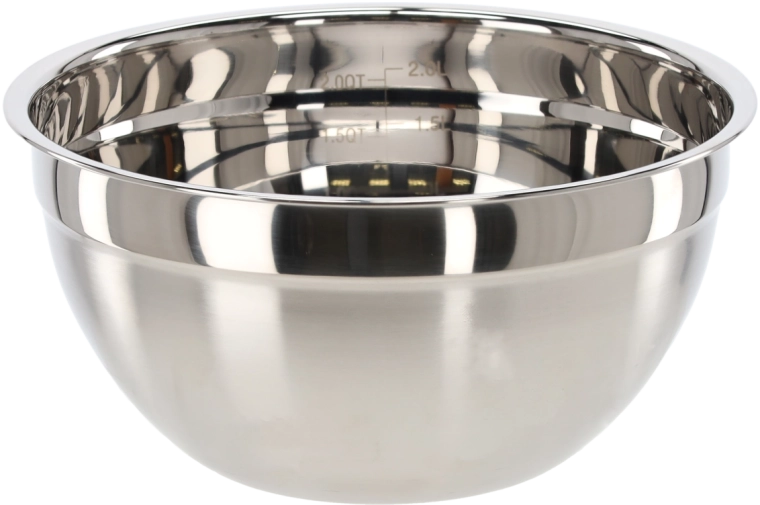 Miska z nerezové oceli s vnitřní odměrkou 20 cm, 2,8 l s víčkem
