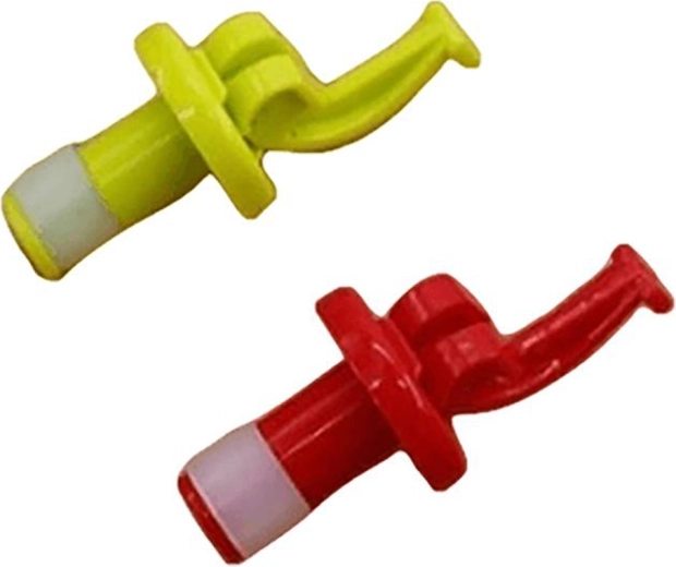 Sada zátků na víno – červená a žlutá