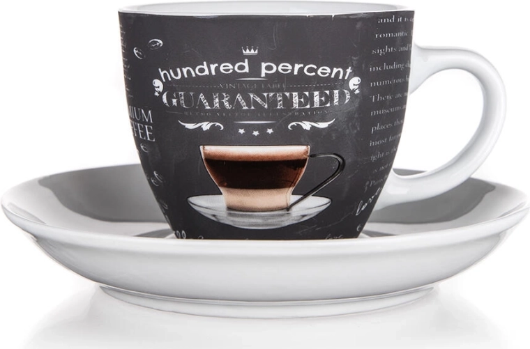 Keramický šálek s podšálkem 190 ml 100 PERCENT