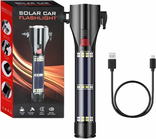 Solární svítilna Superfire s bezpečnostními funkcemi 310 lm