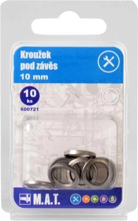 Distanční kroužky pod závěs 10 mm (10 ks)
