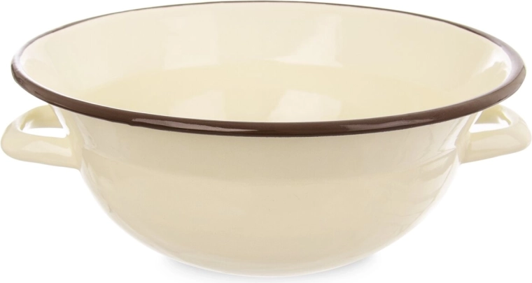 Smaltovaná kuchyňská mísa BROWN 26 cm, 2,5 l