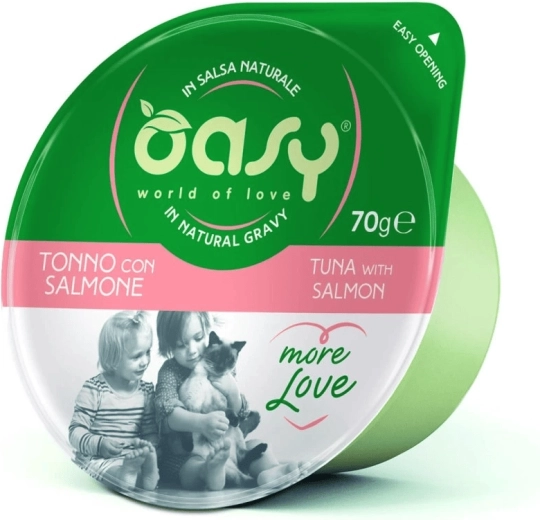 Oasy More Love tuňák s lososem kelímek 70 g