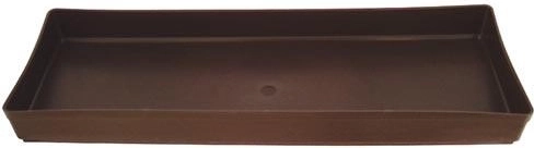 Miska pod truhlík 40 cm hnědá