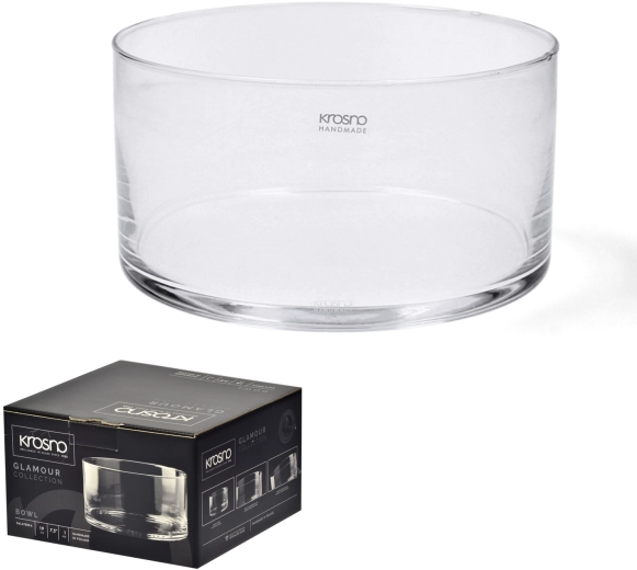 Skleněná salátová mísa Krosno Glamour 19 cm