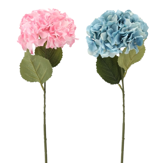 Syntetická hortenzie – dekorativní větvička 69 cm