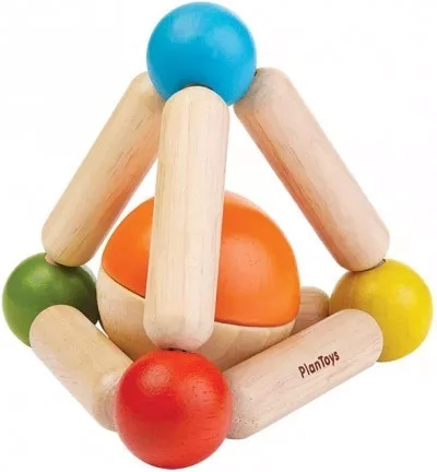PlanToys tvarovací chrastítko triangle