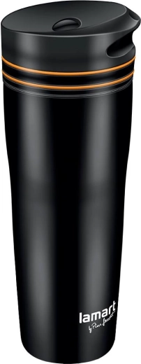 Lamart termohrnek 360 ml černý/oranžový