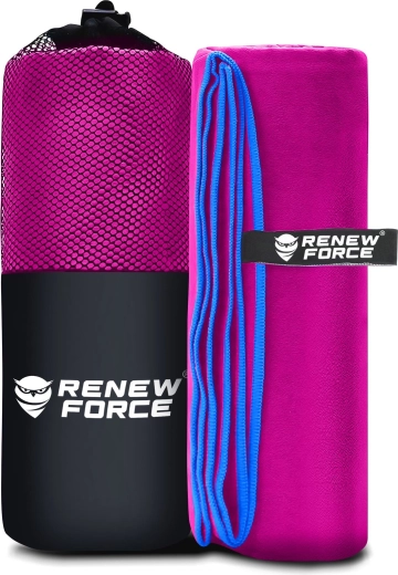 Rychleschnoucí ručník z mikrovlákna XXL Renew Force růžový