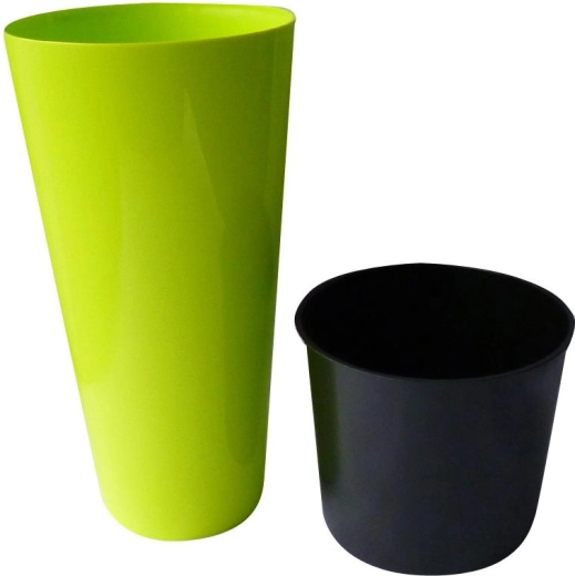 Květináč Tubus Slim, limetkový