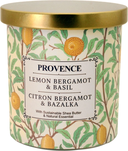 Vonná svíčka ve skle bergamot a bazalka 30 h