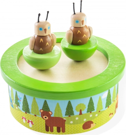 Dřevěná hrací skříňka BIGJIGS TOYS woodland