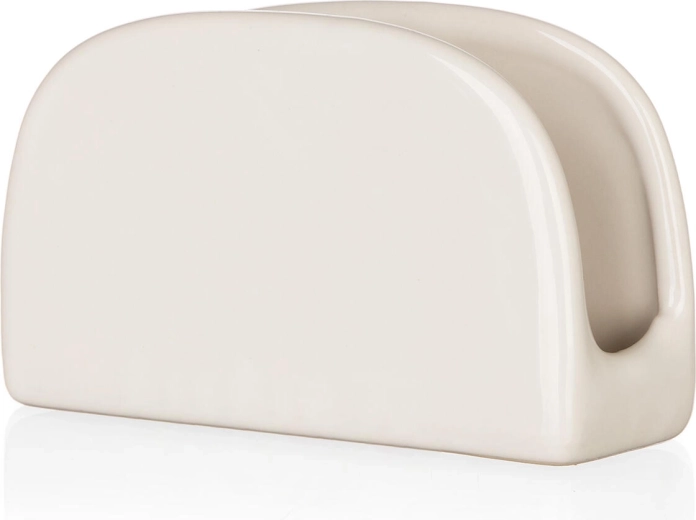 Keramický stojánek na ubrousky Natural Ivory 11 × 7 cm