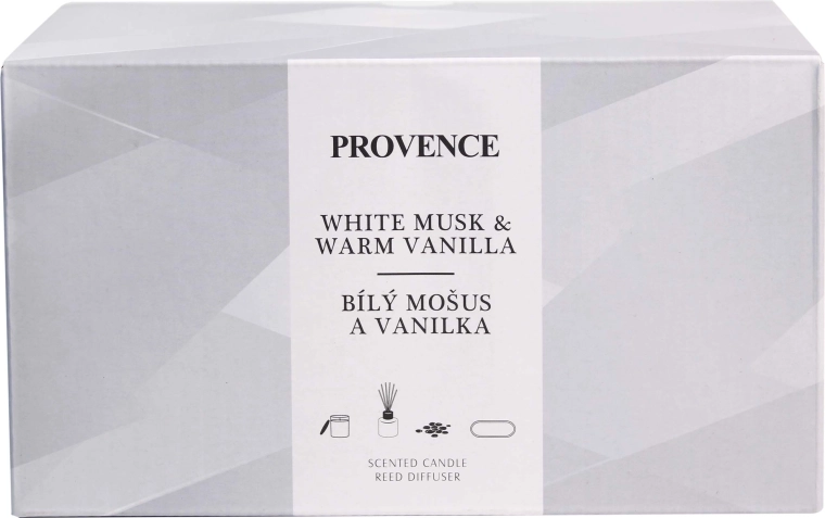 Dárková sada Musk Vanilla Provence – svíčka a difuzér