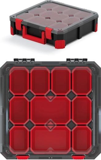 Organizér Titan s 10 přihrádkami 390 × 390 × 110 mm