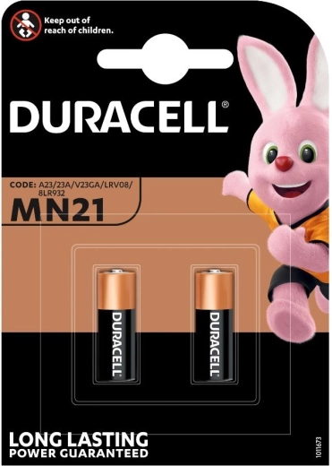 Alkalické baterie Duracell MN21 v blistru 2 ks