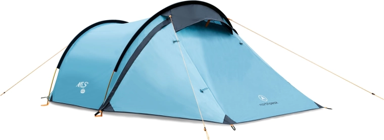 Turistický stan pro 2 osoby NILS Camp North Peak modrý