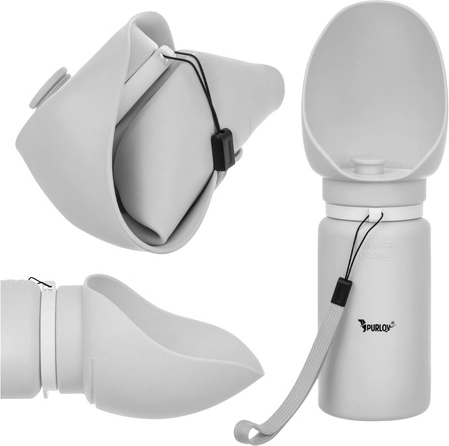 Skládací cestovní láhev pro psy 550 ml Purlov