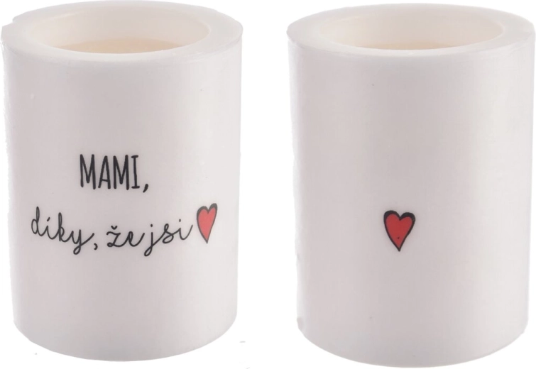Vonná svíčka ve skle „Mami, díky, že jsi“