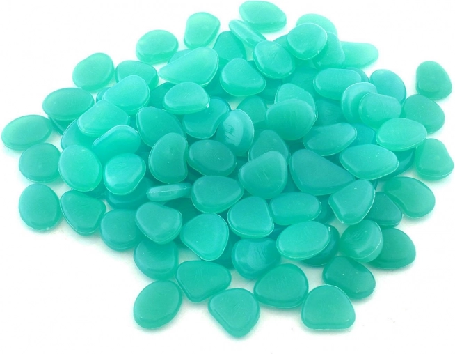Fluorescenční svítící kamínky modré 100 ks