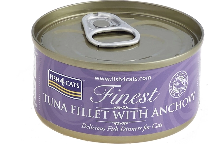Konzerva pro kočky tuňák s ančovičkami 70 g FISH4CATS Finest