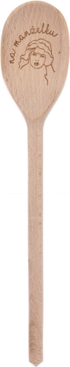 Dřevěná vařečka s nápisem Na manželku 30 cm