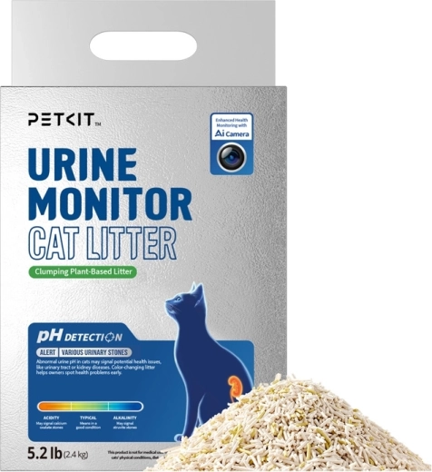 Petkit urine monitor – hrudkující rostlinné stelivo s indikací pH - 1 kus