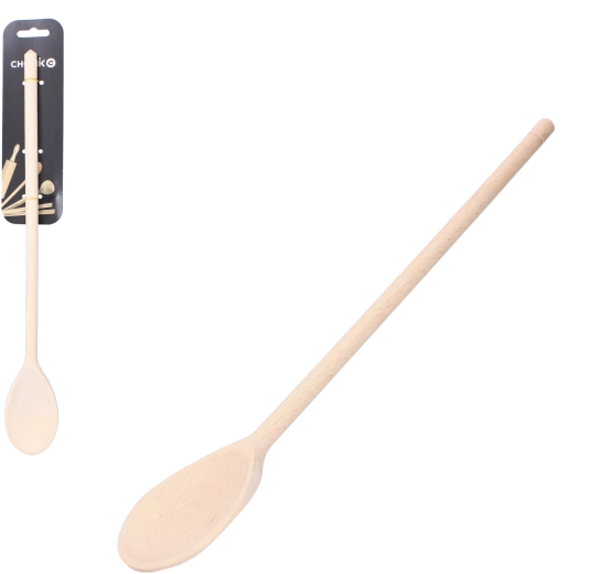 Dřevěná švédská kuchyňská lžíce 40 cm z bukového dřeva