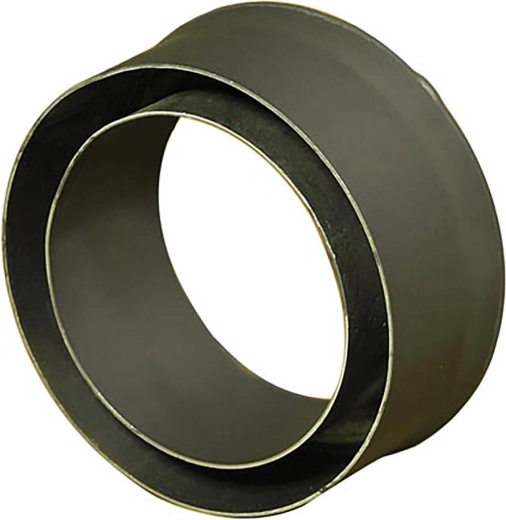 Kouřová redukce do komína 150/125 mm, délka 80 mm, tloušťka 1,5 mm, černá