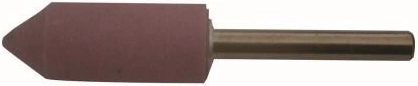 Brusné válcové tělísko se špičkou 16 × 40 mm, stopka 6 mm, zrnitost 80