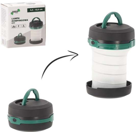 Mini kempingová lampička 4,3–12,5 cm