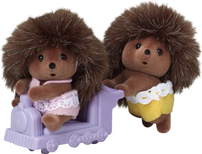 Sylvanian Families dvojčata ježků s mašinkou