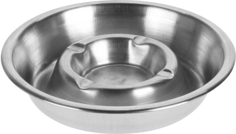 Nerezový stolní popelník 13 cm