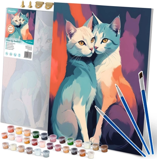 Malování podle čísel 40 × 50 cm Massido kočky