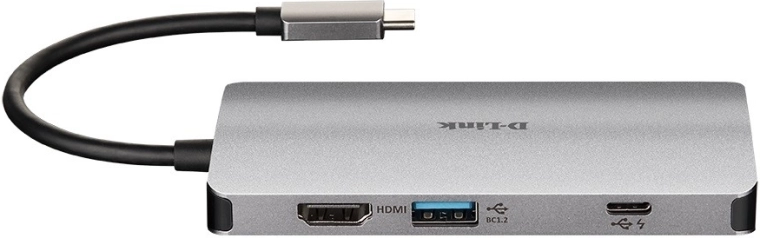 D-Link USB-C multiport hub s HDMI, Ethernetem a čtečkou SD/microSD