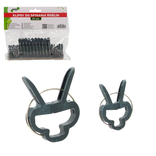Sada 20 zahradních sponek na rostliny 4,5 × 2,8 × 0,6 cm