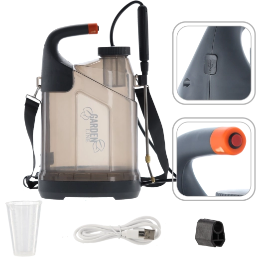 Akumulátorový tlakový postřikovač 7 l