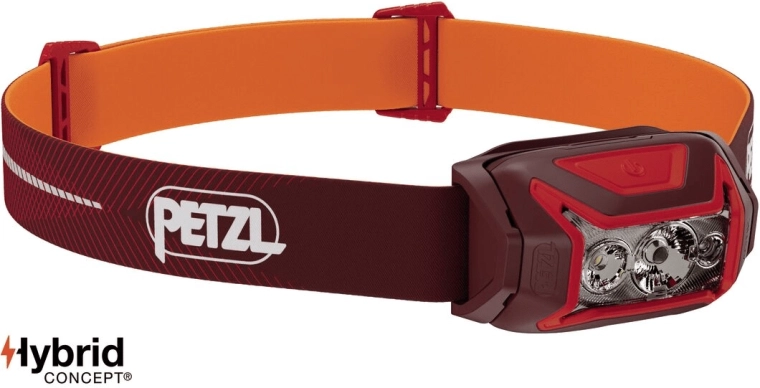Petzl Actik core red nabíjecí čelovka, červená