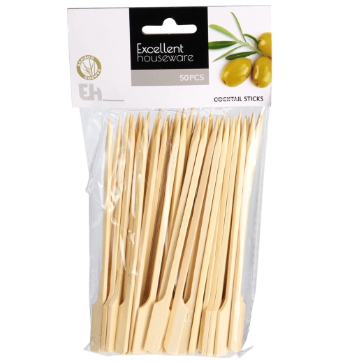 Bambusové špejle 15 cm – sada 50 ks