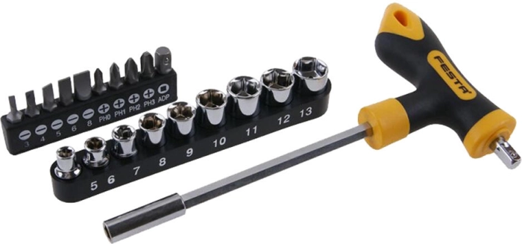 Sada šroubováku T s nástavci 20dílná FESTA