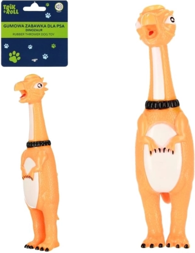 Gumový dinosaurus pro psa s pískátkem