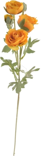 Umělá květina pryskyřník Ranunculus žlutý 66 cm