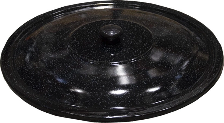 Poklice ke kotlíku 22 l – smaltovaná, černá