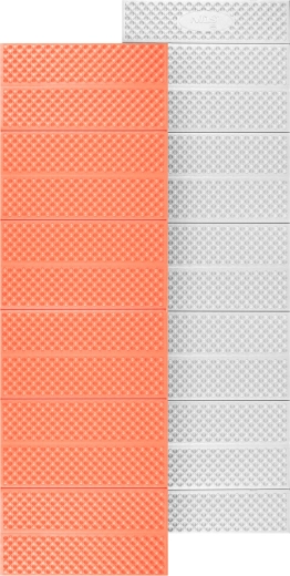 Skládací pěnová karimatka s hliníkovou reflexní vrstvou oranžová
