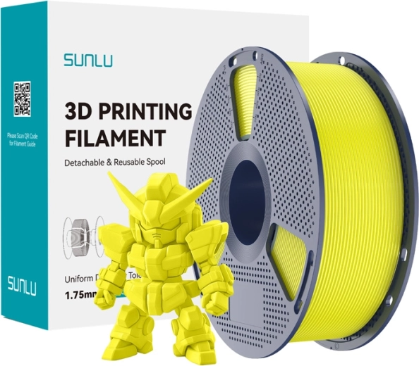 Filament Sunlu PLA+ 2.0 žlutý 1,75 mm