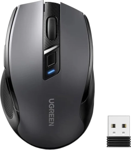Ugreen bezdrátová myš MU006 silent click 2,4 GHz černá
